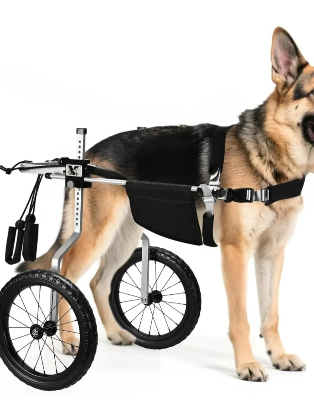 Virbraroo Adjustable Dog Wheelchair Rear Leg Mobility Cart Open Box